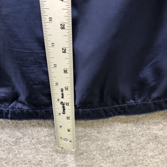 GAP Rain Jacket Womens S Dark Blue Parka Drawstring Waist Utility Mid Length - Picture 8 of 9